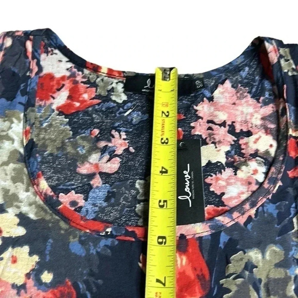 LOUVE blouse SMALL,boho,cottage core,Peplum,scoop neck,loose fit,🇨🇦,sleeveless - Picture 11 of 15